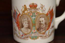 Vintage King George V and Queen Mary Silver Jubilee Mug