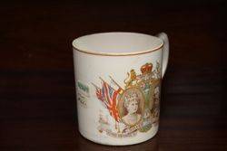 Vintage King George V and Queen Mary Silver Jubilee Mug