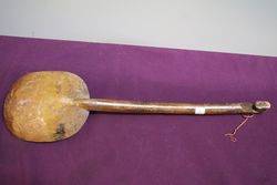 Vintage Large Oversized Hand Carved Decorative Wall Hanging Wooden Spoon