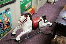 Vintage MOBO Metal Rocking Horse 