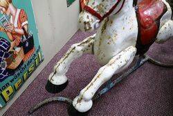 Vintage MOBO Metal Rocking Horse 