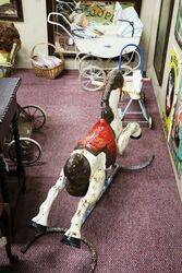 Vintage MOBO Metal Rocking Horse 