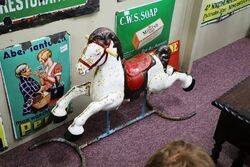 Vintage MOBO Metal Rocking Horse 