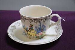 Vintage Maddock China Crinoline Lady Trio 