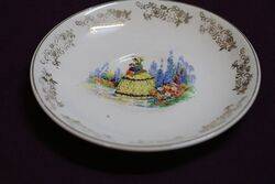 Vintage Maddock China Crinoline Lady Trio 