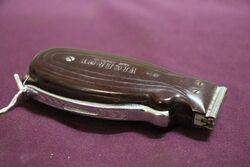 Vintage Maroon Bakelite Viceroy Dry Shaver  Rolls Razor 