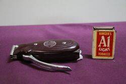 Vintage Maroon Bakelite Viceroy Dry Shaver  Rolls Razor 