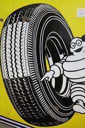 Vintage Michelin Pictorial Enamel Sign 