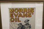 Vintage Morris Evans Oil Display Card
