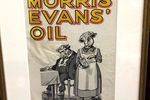 Vintage Morris Evans Oil Display Card