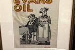 Vintage Morris Evans Oil Display Card