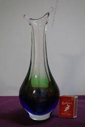 Vintage Murano Art Glass Vase  