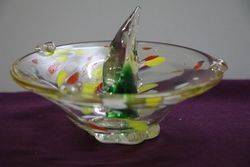 Vintage Murano Glass Fish Ashtray 