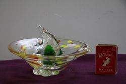 Vintage Murano Glass Fish Ashtray 