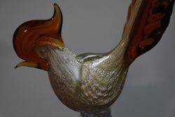 Vintage Murano Glass Pheasants 