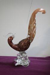 Vintage Murano Glass Pheasants 