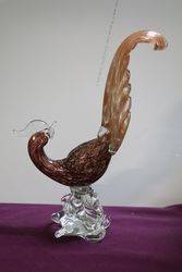 Vintage Murano Glass Pheasants 