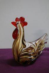 Vintage Murano Glass Rooster 