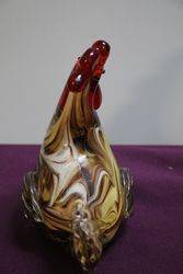 Vintage Murano Glass Rooster 