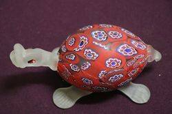 Vintage Murano Glass Turtle 