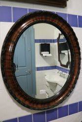 Vintage Oval Framed Mirror  