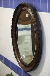 Vintage Oval Framed Mirror  