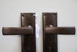 Vintage Pair Of Bakelite Lever Door Handle 