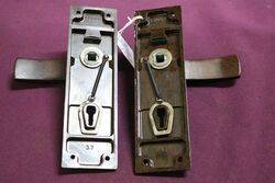 Vintage Pair Of Bakelite Lever Door Handle 