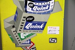 Vintage Parker Quink Pictorial Enamel Sign