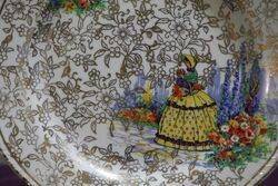 Vintage RidgWaysand39 China Crinoline Lady Trio 