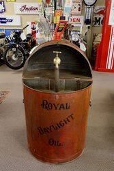 Vintage Royal Daylight Oil Drum Dispenser