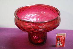 Vintage Ruby Glass Lamp Shade 