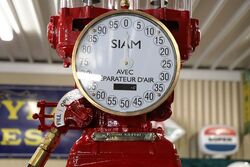 Vintage SIAM Clock Face Manual Petrol Pump