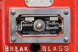 Vintage Samson Fire Alarm Pull Down Call Box Wall Mount  