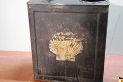 Vintage Shell Duo Petrol Can with Shell Oil Can Insert 