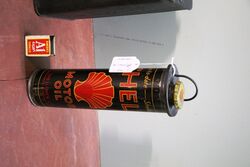 Vintage Shell Duo Petrol Can with Shell Oil Can Insert 