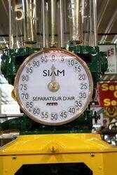 Vintage Siam  TALL  Clock Face Manual Petrol Pump