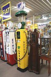 Vintage Siam  TALL  Clock Face Manual Petrol Pump