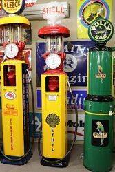 Vintage Siam short  Clock Face Manual Petrol Pump