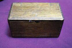 Vintage Singer Oak Attachments Puzzle Box with Contents