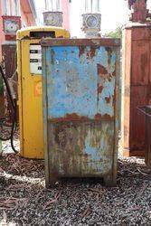 Vintage Single Pump Bread Bin Oil Cabinet 