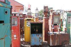 Vintage Single Pump Bread Bin Oil Cabinet 