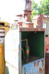 Vintage Single Pump Bread Bin Oil Cabinet 