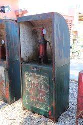 Vintage Single Pump Bread Bin Oil Cabinet  
