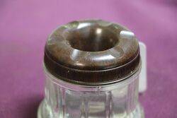 Vintage Smart Glass + Brown Bakelite Ashtray 