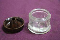 Vintage Smart Glass + Brown Bakelite Ashtray 