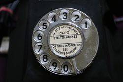 Vintage Strathkinnes Black Telephone 