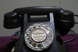 Vintage Strathkinnes Black Telephone 