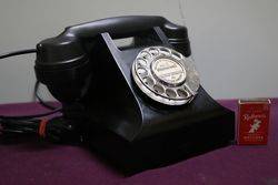 Vintage Strathkinnes Black Telephone 