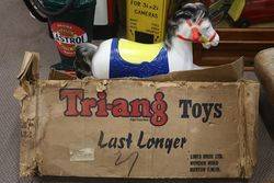 Vintage Triang Rocking Horse Kids Toy With Original Box 